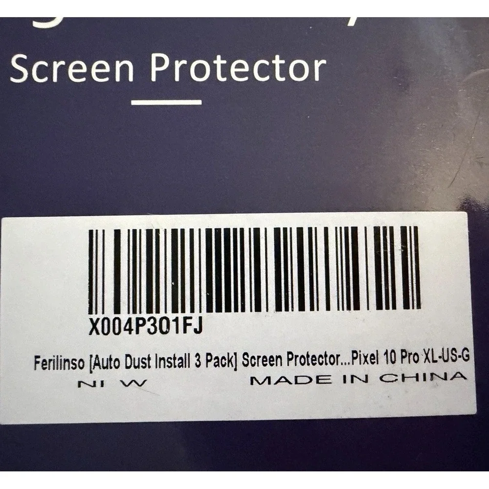 3 Boxes of Ferilinso 2-Pack 9H Screen Protectors Pixel 10 Pro XL New